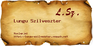 Lungu Szilveszter névjegykártya